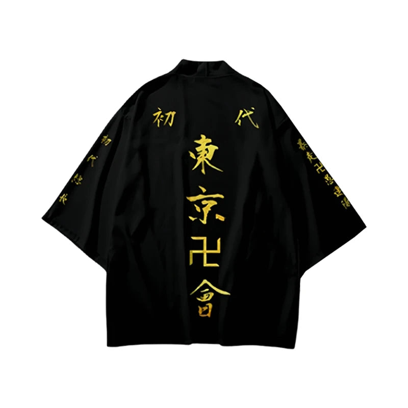 Anime Draken Cosplay Tokyo Revengers Cosplay Costumes Haori Ken Ryuuguuji Summer Short Sleeve Tops Halloween Carnival Cos Unisex