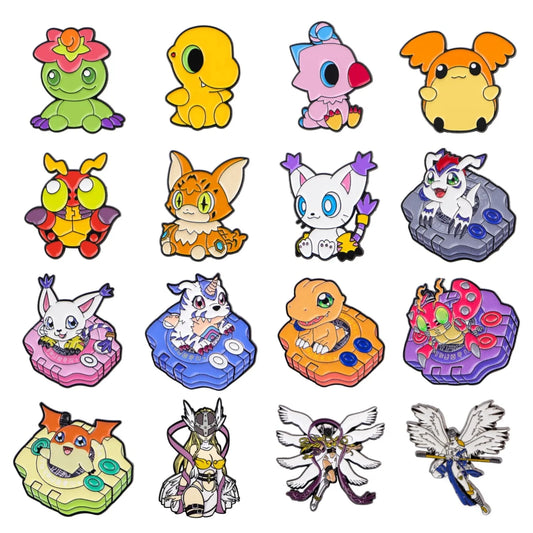 Cartoon Monster Enamel Pins Anime Elf Brooches Badge on Backpack Lapel Pins Costume Accessories Jewelry Fans Gifts