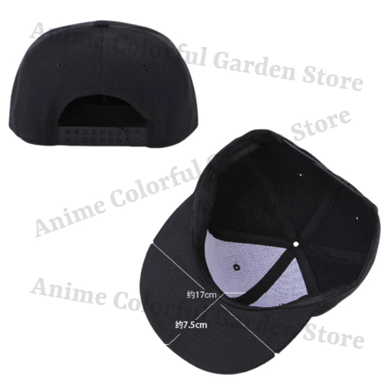 One Piece Embroidery Baseball Cap for Men Women Anime Cartoon Hip Hop Flat Caps Male Female Summer Fashion Sunshade Hats Gifts
