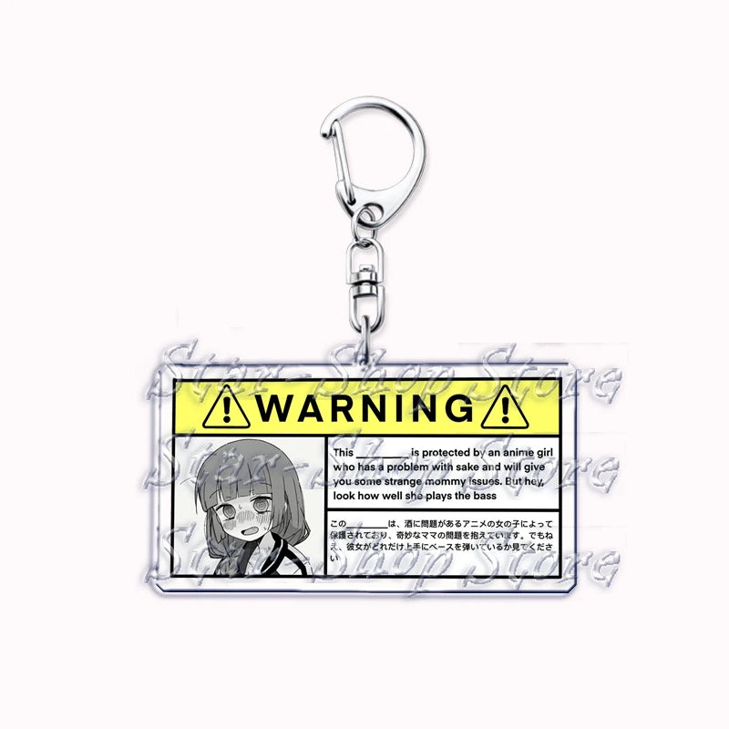Cute Cartoon Anime Keychains for Accessories Bag Hitori Gotoh Nijika Ijichi Ryo Yamada Ikuyo Kita Keyring Jewelry Fans Gifts