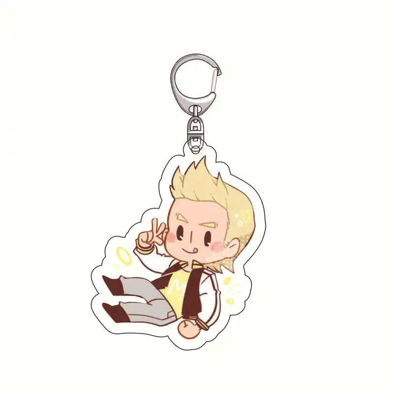 My Hero Academia Anime Cartoon Keychain Acrylic Charm Izuku Midoriya Shoto Todoroki Pendant Accessories Official Merchandise