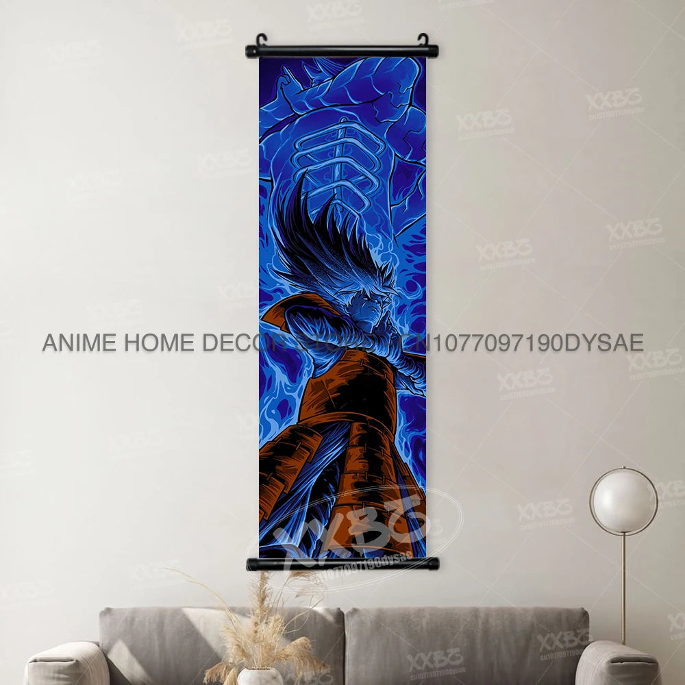 Naruto Posters Uchiha Madara Decorative Painting Uchiha Itachi Anime Hatake Kakashi Wall Art Uchiha Sasuke Scrolls Picture Decor