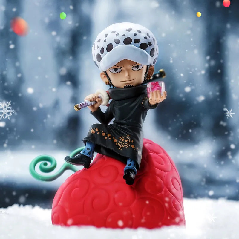 One Piece Devil Fruit Series Voice-Controlled Night Light Luffy Nico Robin Chopper Portgas·D· Ace Anime Figure Desktop Toy Gifts