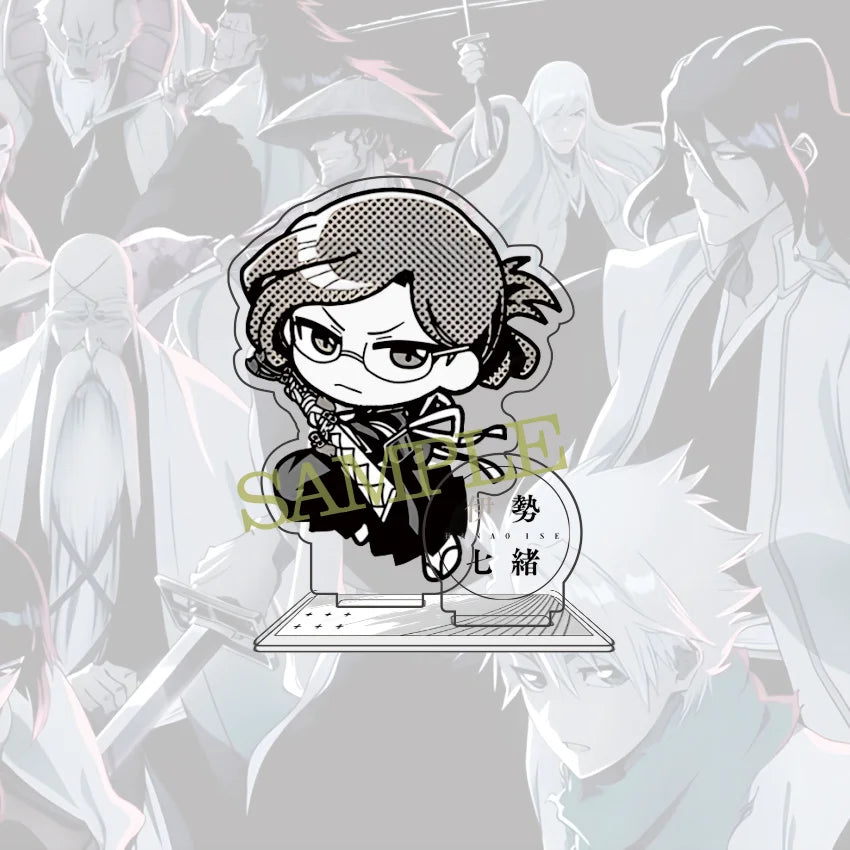 Anime BLEACH 10 cm Acrylic Ichigo Rukia Uryuu Hirako Toushirou Kenpachi Sousuke Standing Model Table Decoration Fan Gift