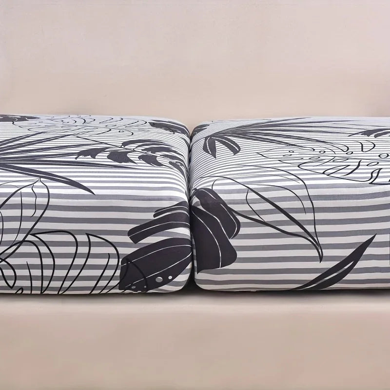 Elastic Sofa Seat Cushion Cover for Living Room Stretch Floral Printed Armchair Couch Cover Corner L-shape Removable Anti-dust
