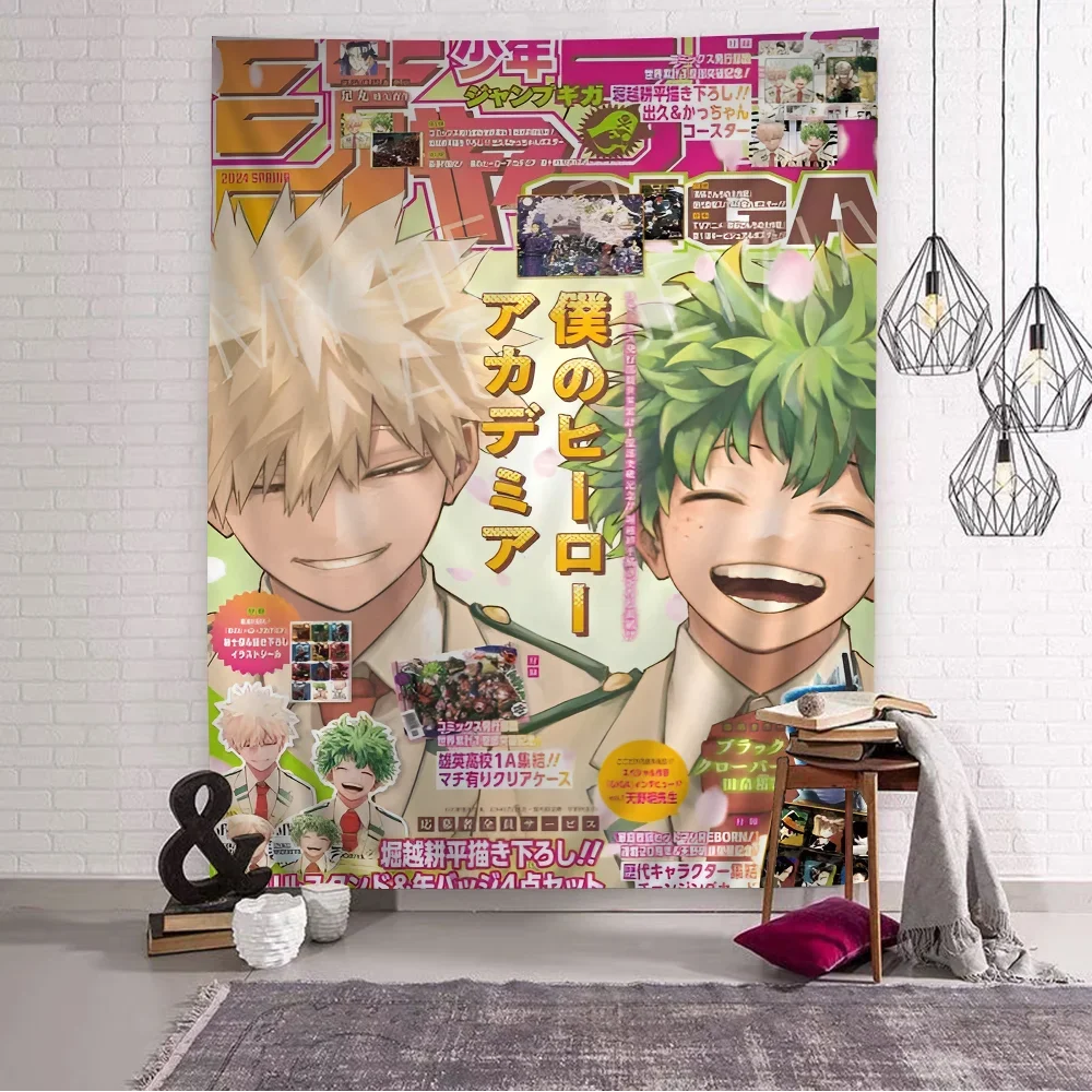 VIKAMA My Hero Academia Anime Tapestry Cute Decorative Wall Hanging Perfect For Living Rooms, Bedrooms, And Home Decor