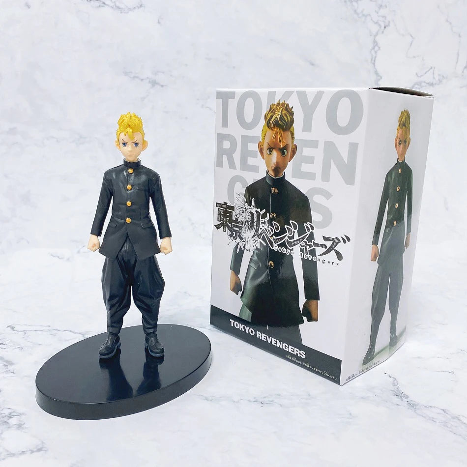 18cm 5pcs Tokyo Avengers Animation Peripheral Hanagaki Martial Arts Venue Keisuke Hanma Shuji Lin Ryohei Figure Christmas Gift