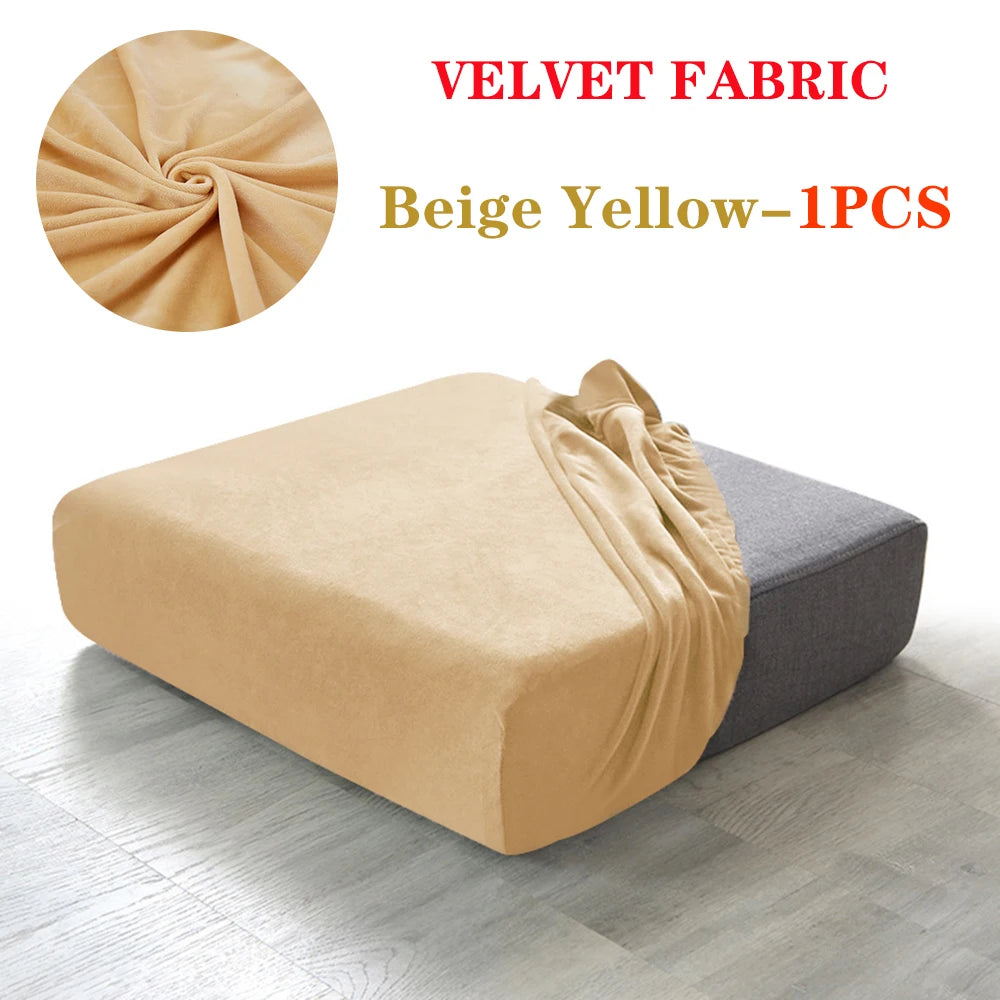 Super Velvet Sofa Cushion Cover Elastic Thick L Shape Corner Armchair Sofa Cover Slipcover Furniture Protector For Living Room