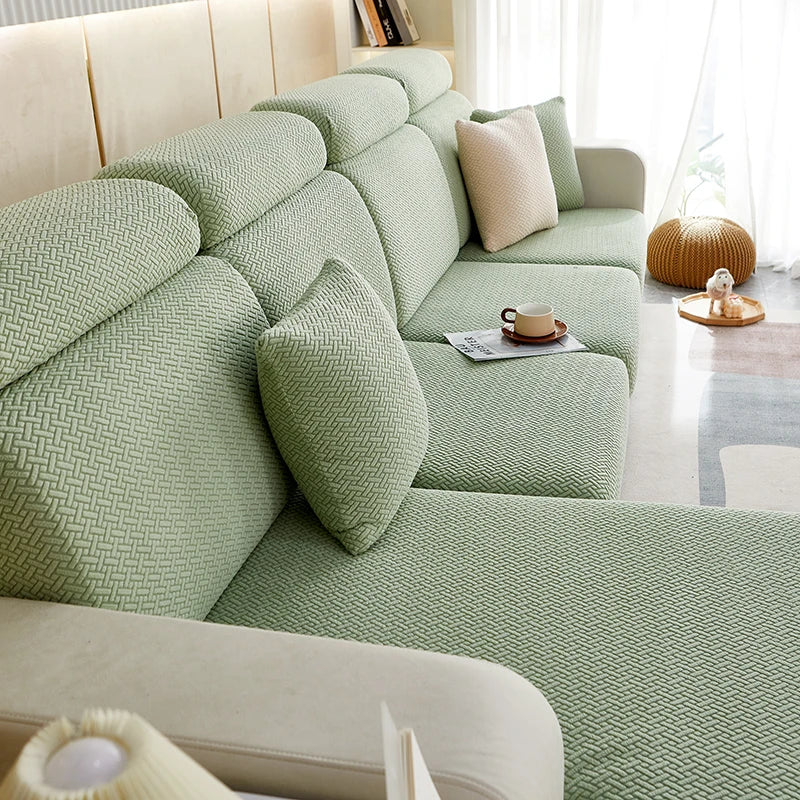 Thicken Sofa Seat Cushion Cover Jacquard Chair Cover Sofa Slipcover Stretch Adjustable Sofa Cover Pets Kids Furniture Protector