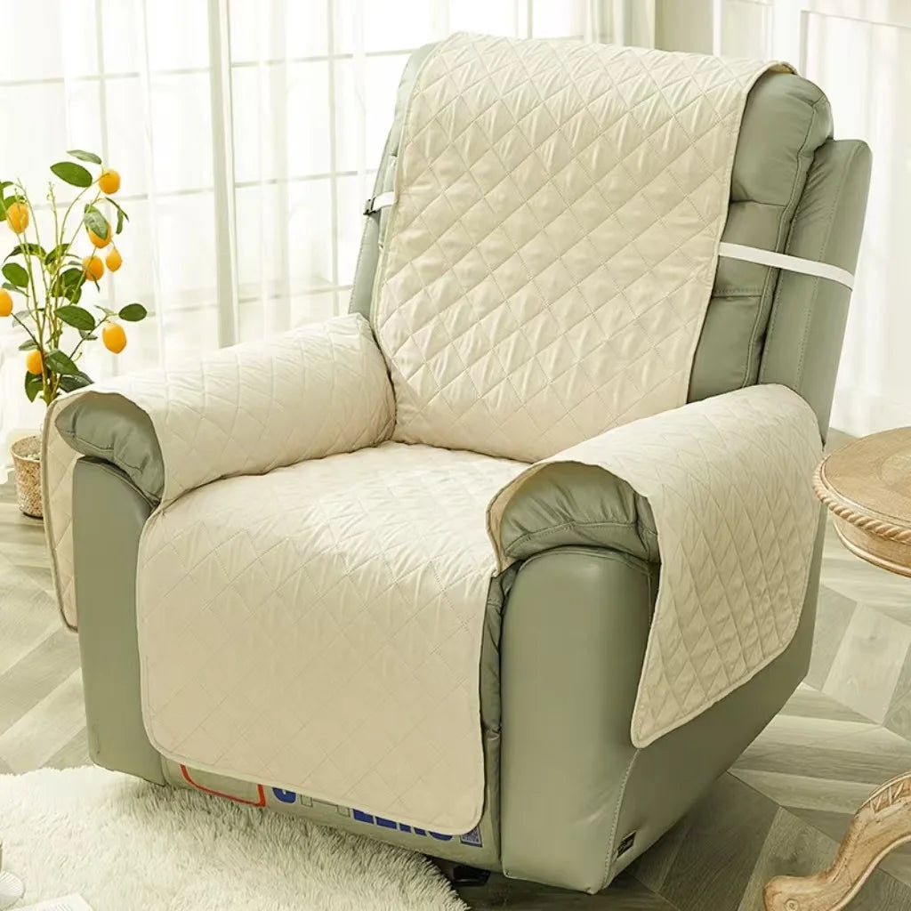 Solid Color Recliner Sofa Cover Dogs Pets Kid Anti-Slip Chair Covers Anti-wear Armchair Slipcovers Furniture Protector
