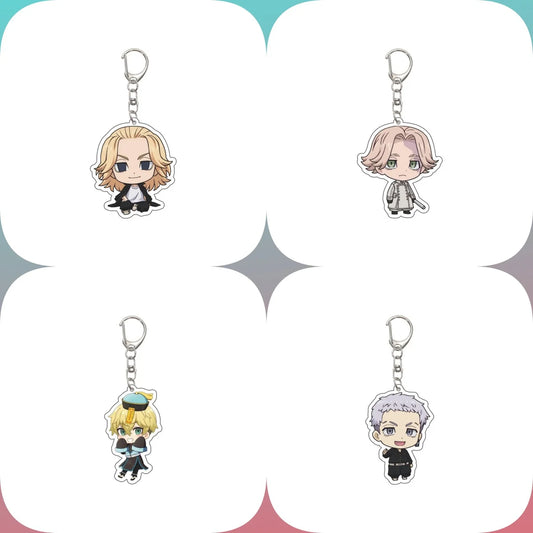 6CM  Anime Tokyo Revengers Acrylic Keychain Model Cosplay Characters Ornament Accessories Goods Collection Christmas Gifts