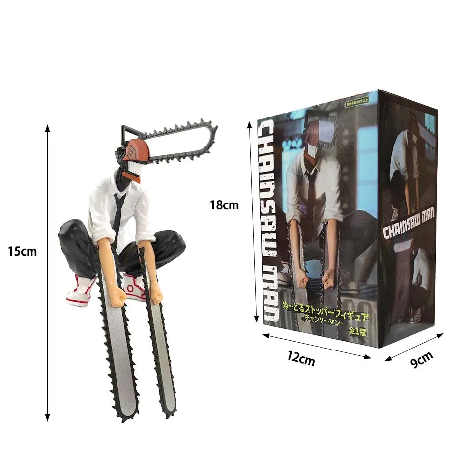 New Chainsaw Man Lacey/Power/Denji Anime Action Figure PVC Chainsaw Man Noodle Stopper Figurine Adult Collection Model Toys