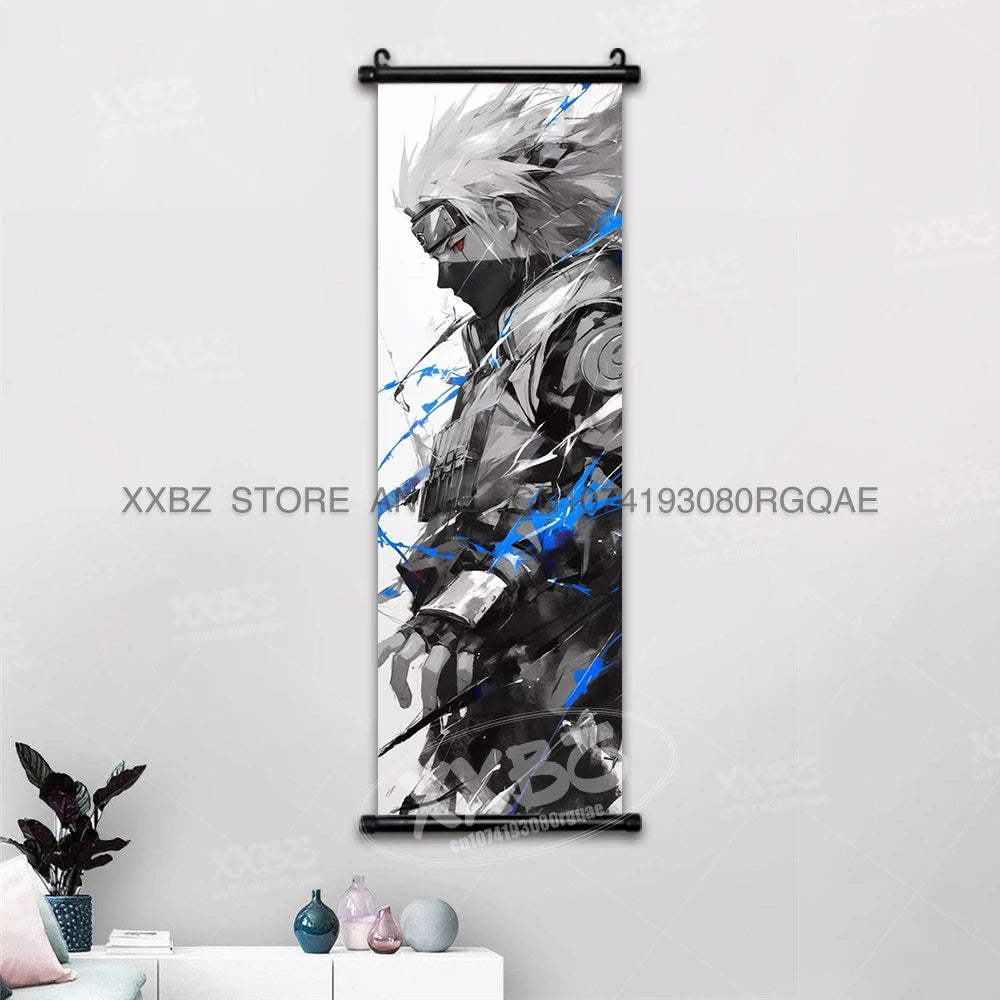 Naruto Home Decoration Scrolls Picture Hyuga Hinata Anime Canvas Wall Art Interior Hanging Painting Uchiha Itachi Figures Poster