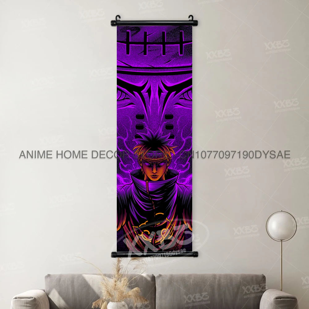 Naruto Posters Uchiha Madara Decorative Painting Uchiha Itachi Anime Hatake Kakashi Wall Art Uchiha Sasuke Scrolls Picture Decor