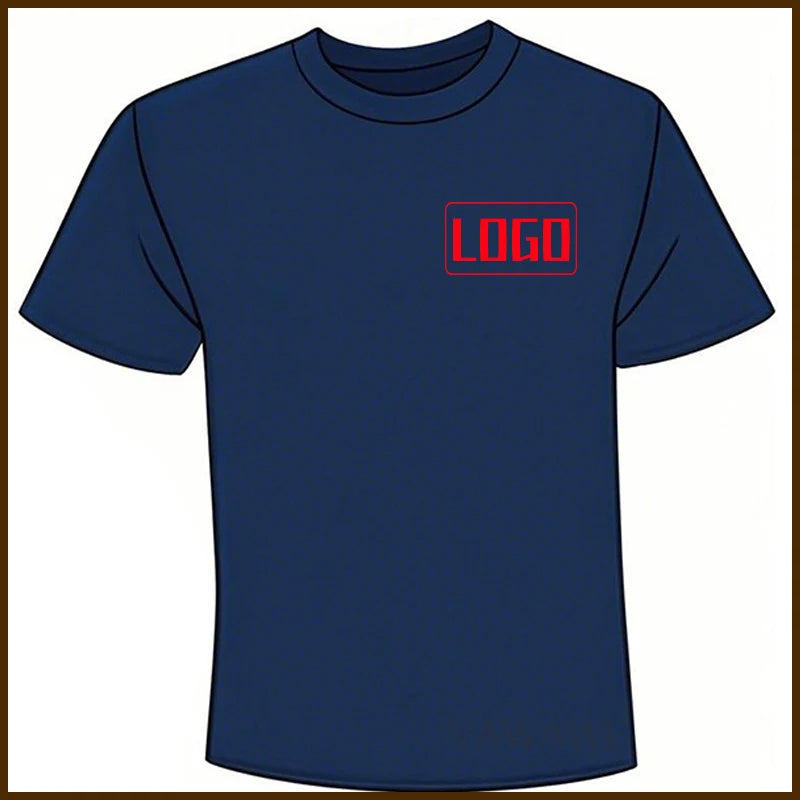 For man Text here Fashionable summer t shirt Custom Design Here Short Sleeve Daily Wear Tailor-made Oneck Rock tees Personalized