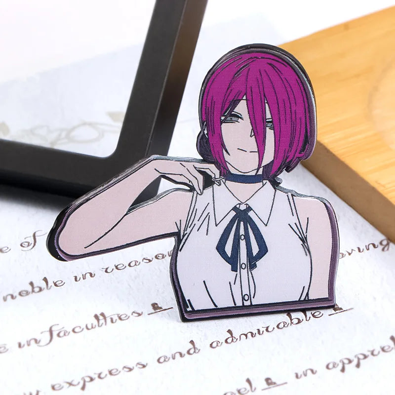 Chainsaw Man Anime Pins Kids Clothes Kawaii Enamel Pin Boys Girls Bag Cute Brooch Decoration Children Classic Toys Birthday Gift