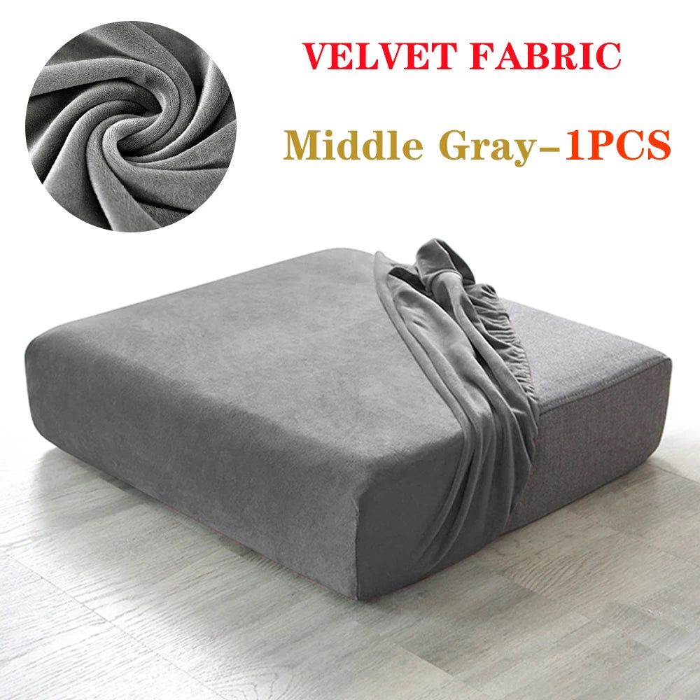 Super Velvet Sofa Cushion Cover Elastic Thick L Shape Corner Armchair Sofa Cover Slipcover Furniture Protector For Living Room