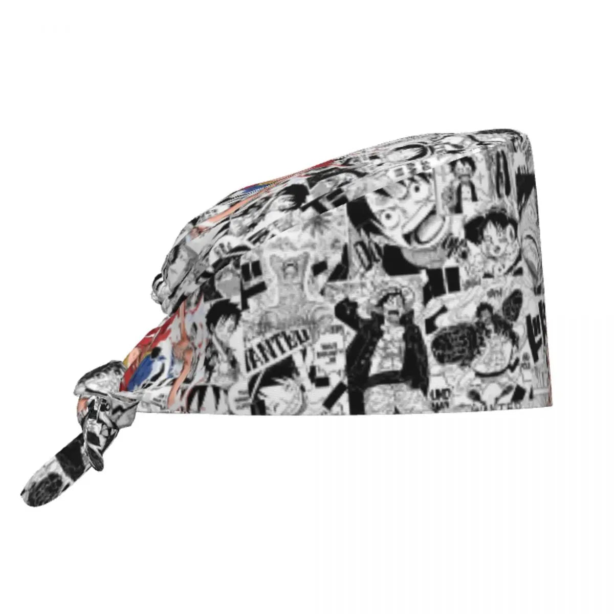 Custom Anime One P-Pieces Scrubs Cap Surgical Hats Men Women Operating Room Cap Nursing Cap Lab Works Hat
