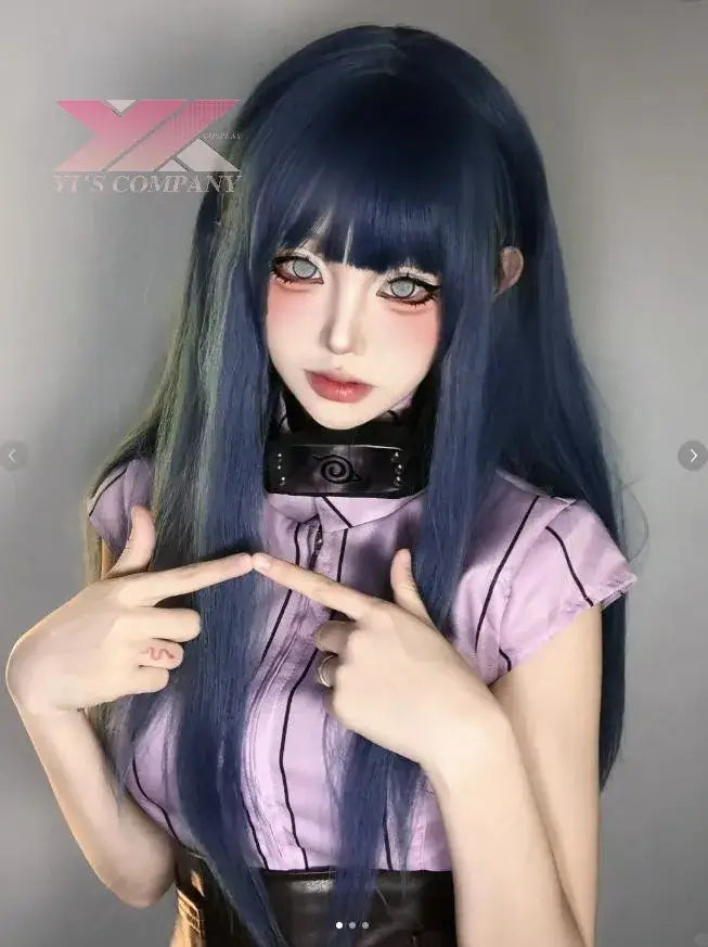 Naruto Shippuden Hinata Hyuga Cosplay Set – Shirt Pants Belt