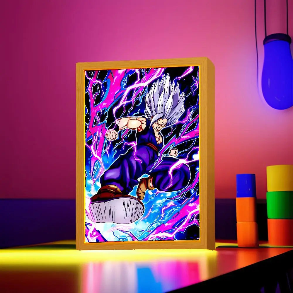 Dragon Ball Z Goku Vegeta LED Photo Frame – Moon Light