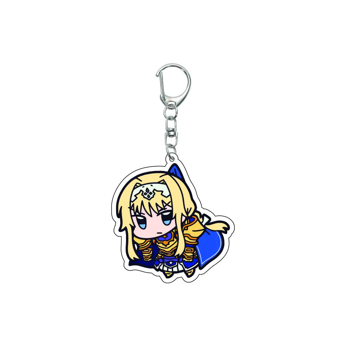 55MM Anime Sword Art Online Keychain Alice Synthesis Kirigaya Kazuto Yuuki Asuna Key Chain Acrylic Model Plate