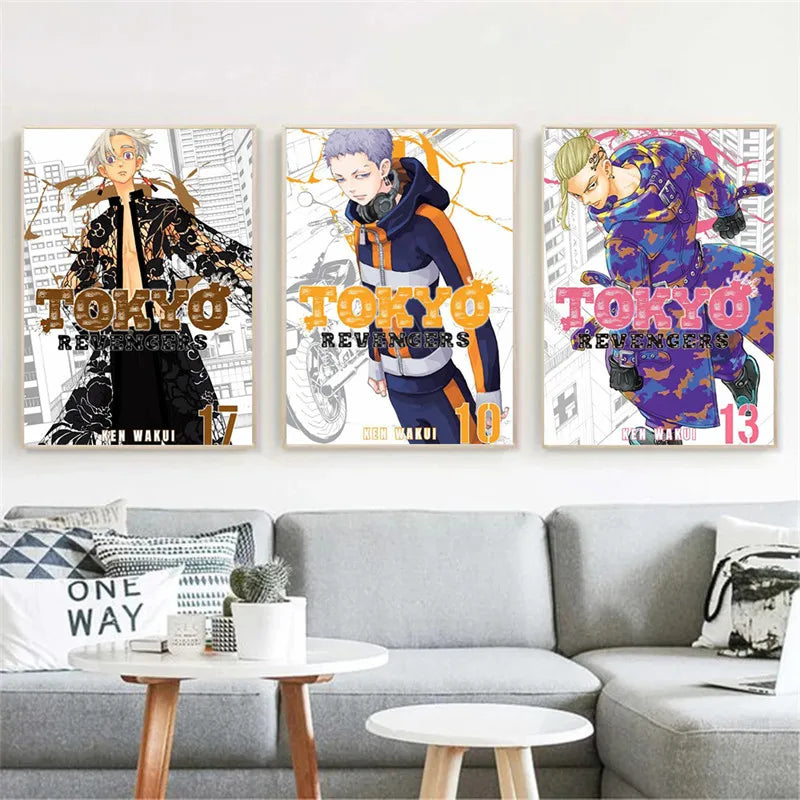 Japan Anime Tokyo Revengers Poster Wall Art Canvas Painting Print Pictures Home Bedroom For Living Room Decor Mural Posters Gift