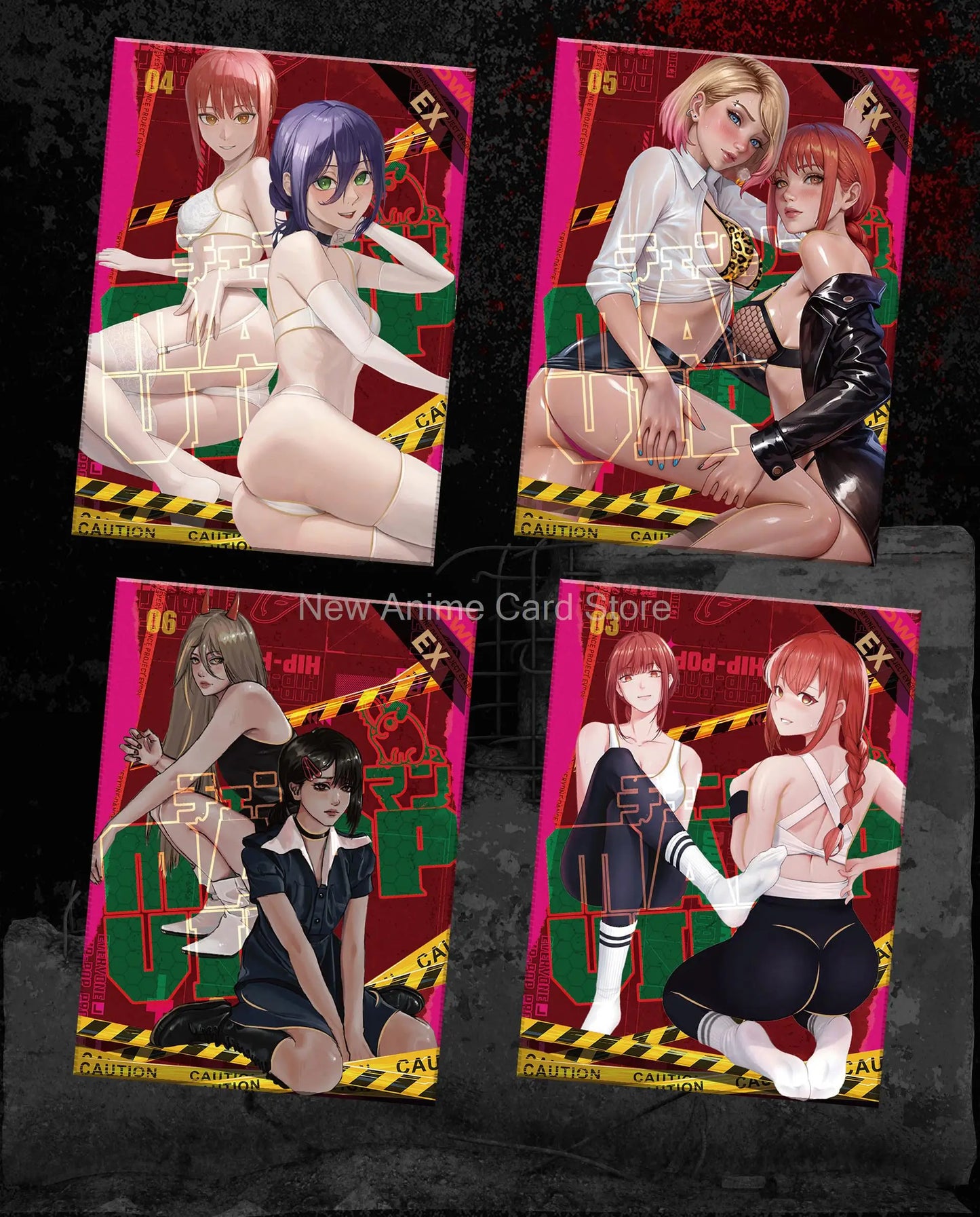 New Chainsaw Man Collection Cards Kids Hit Retro Comics Manuscript Rare Card Birthday Gift Game Card Table Toy Family Xmas Gifts