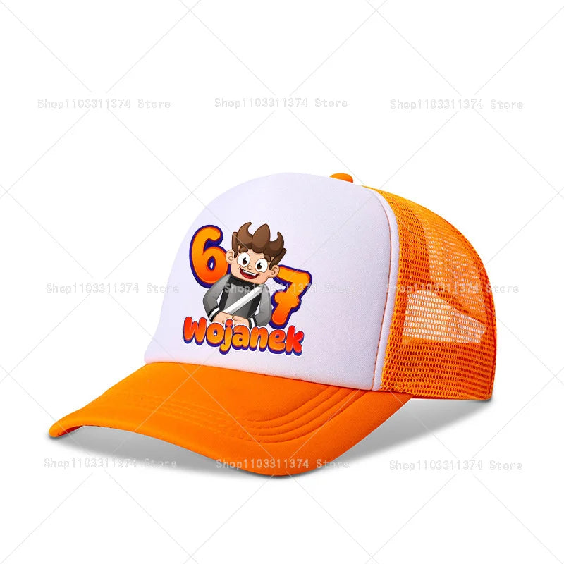 Wojans Team Baseball Cap Girls Boys Summer Sunshade Mesh Hats Anime Printed Decoration Caps Adjustable Adult Sportswear Hat Gift