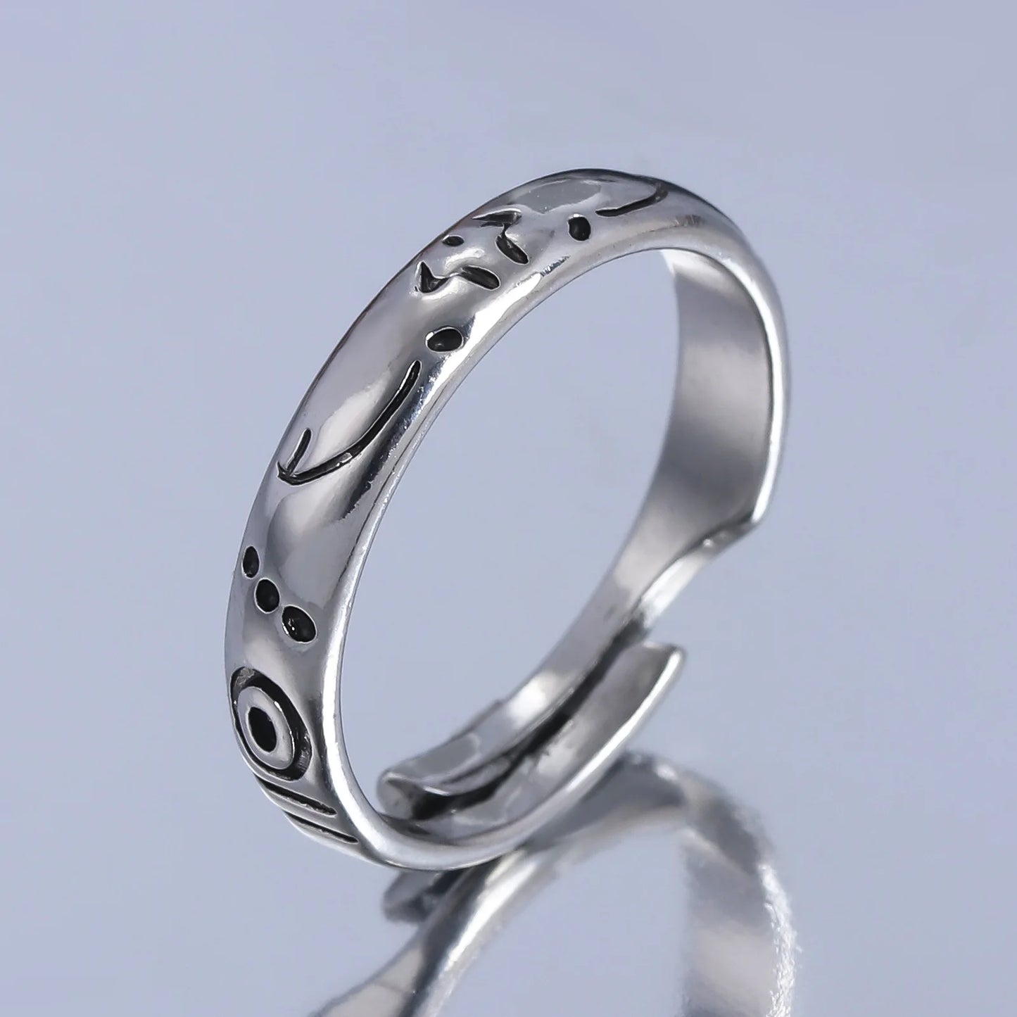 Anime Jujutsu Kaisen Yuta Okkotsu Rings Cosplay Props Men Women Couple Lover Ring Jewelry Accessories Gifts