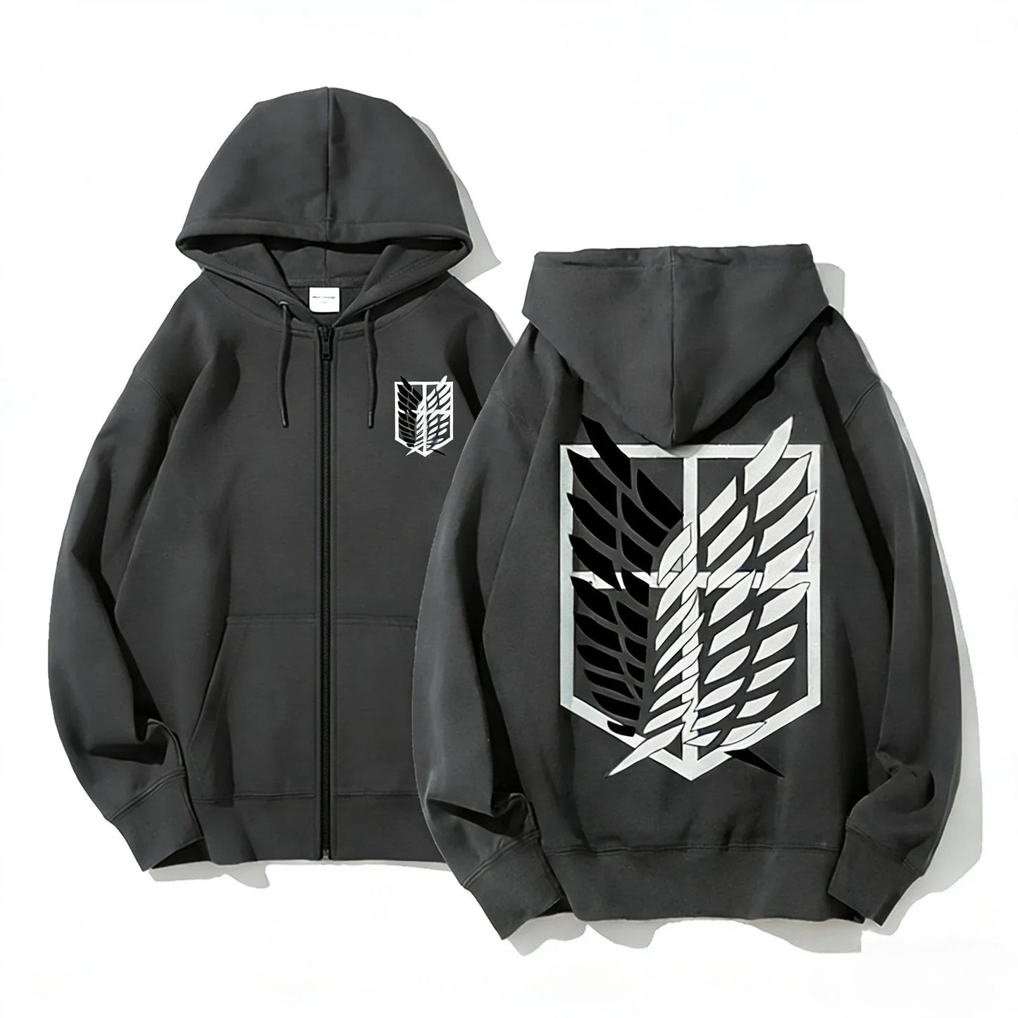 Attack on Titan Anime Hoodie Zip Up Sweatshirt Men Women 2026 New Loose Casual Streetwear Cosplay Jacket Pullover Long Sleeve