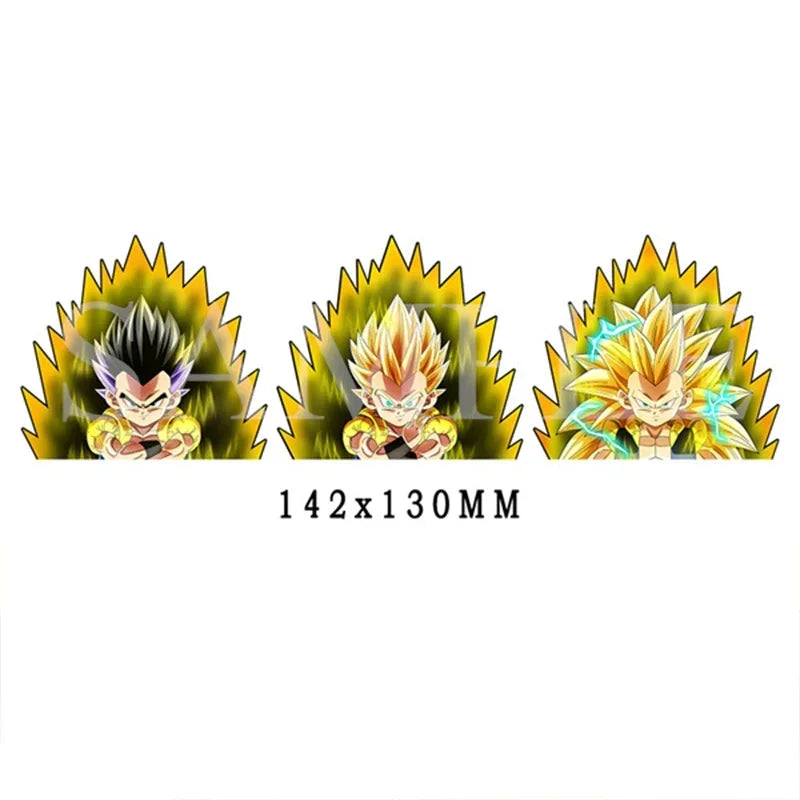 DRAGON BALL NARUTO Anime 3D Lenticular Sticker Goku, Vegeta Waterproof Decals for Car Refrigerator Skateboard Etc.kid's Gifts