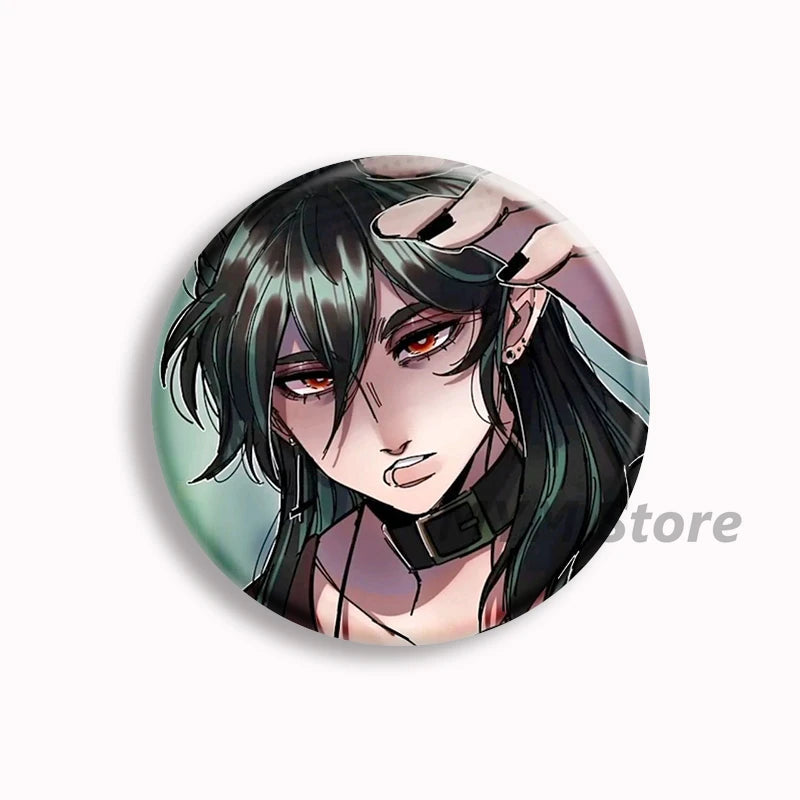 The Kid at The Back Soft Button Pin Solivan Brugmansia Brooches Sol Anime Badge Bag Decor Accessories Jewelry Fans Collect Gifts