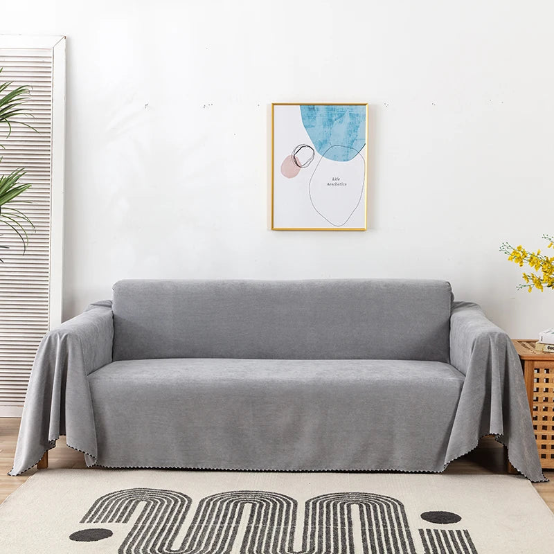 Waterproof Sofa Towel Solid Colour High Quality Sofa Cover Multifunctional Dustproof Durable Sofa Towel For Living Room Decor