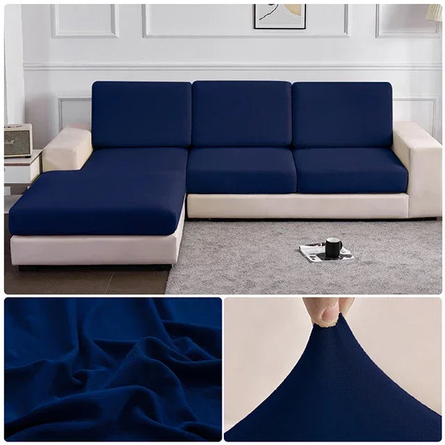 Elastic Sofa Seat Cushion Cover Spandex Polyester Sofa Cover for Living Room Washable Removable L Shape Corner Couch Protector
