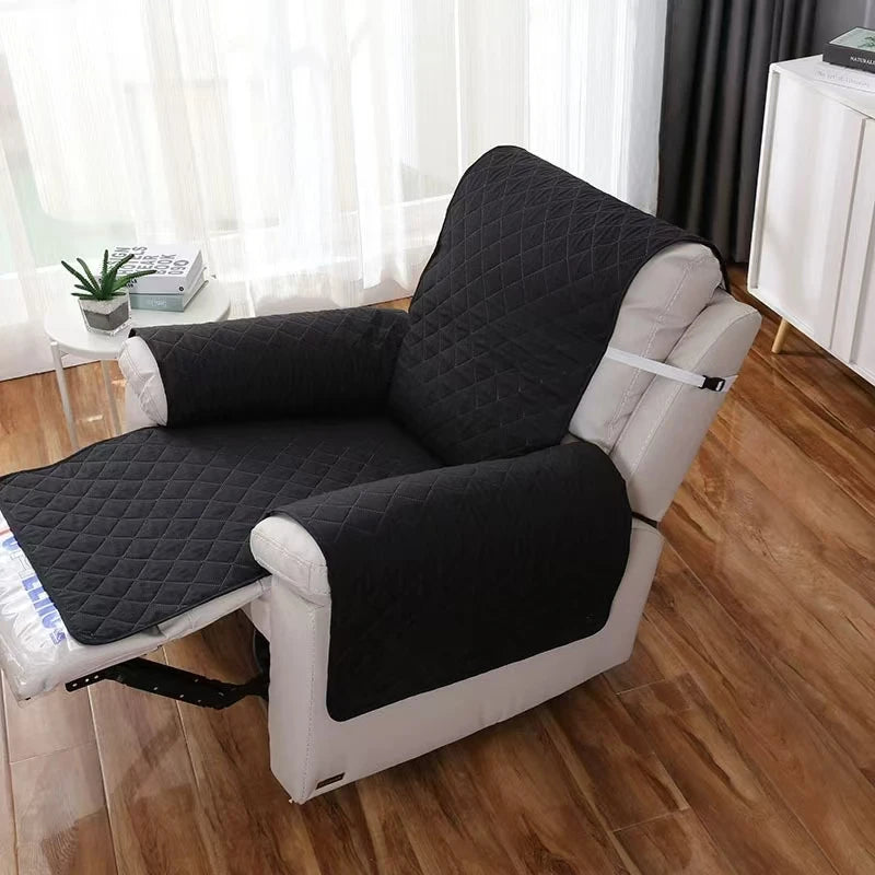 Solid Color Recliner Sofa Cover Dogs Pets Kid Anti-Slip Chair Covers Anti-wear Armchair Slipcovers Furniture Protector