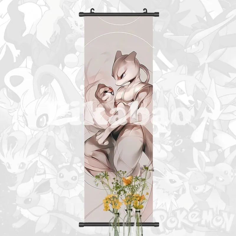 Printed Poster Anime Wall Artwork Greninja Pictures Gardevoir Painting Canvas Pikachu Hanging Scrolls Home Room Decor