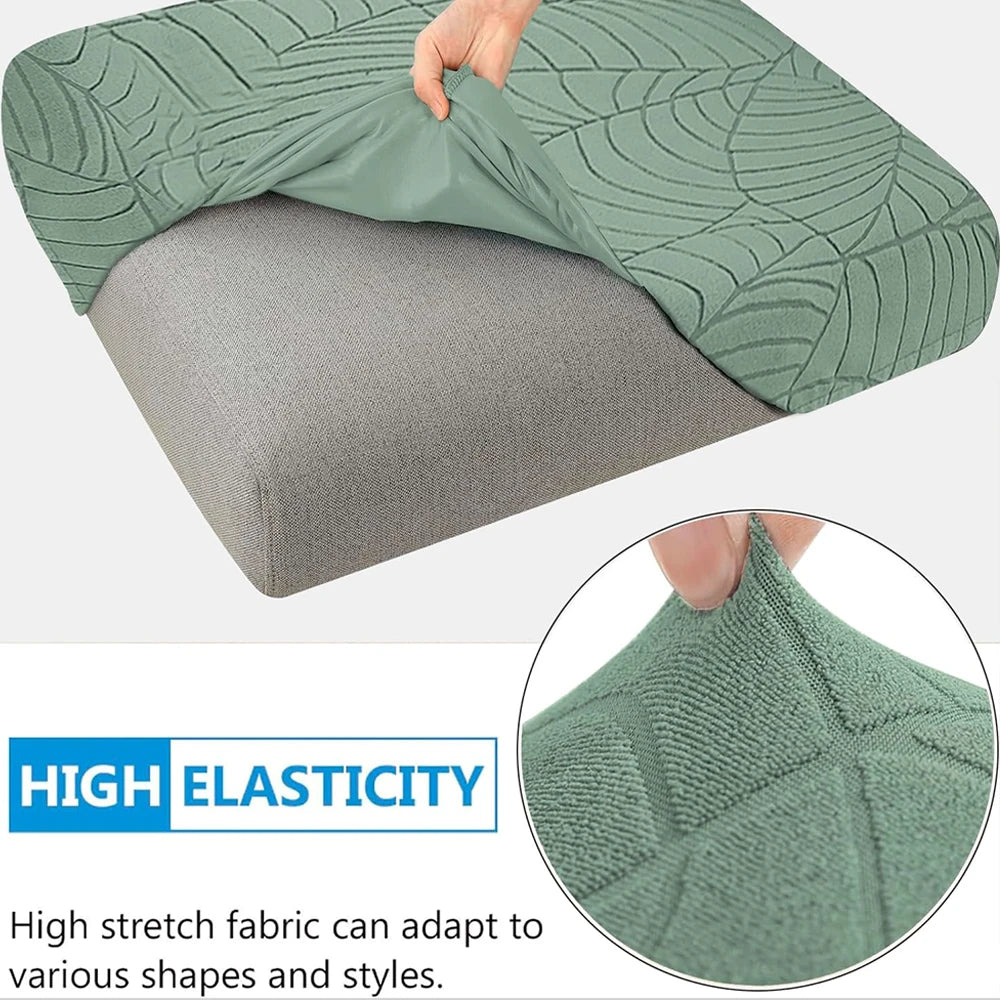 Waterproof Stretch Sofa Cushion Cover Jacquard Fabric Pure Sofa Cover Removable Protector Couch Cover Chaise Lounge Living Room