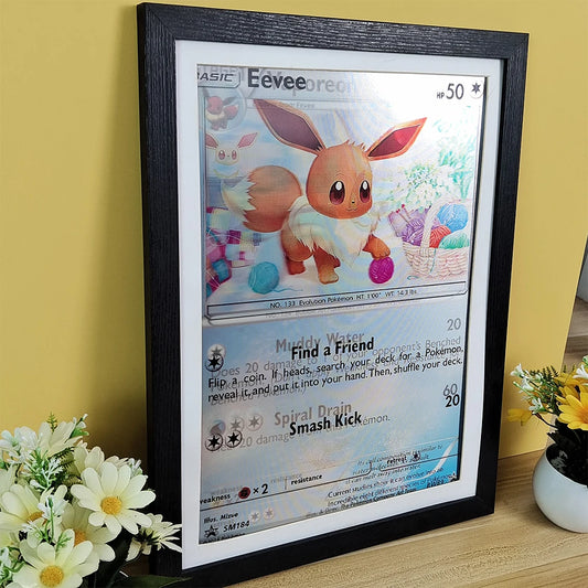 Anime Pokemon 3D Lenticular Poster Eevee Vaporeon Flareon Come Alive with amazing 3D Effects Wall Art Print(Without Frame)