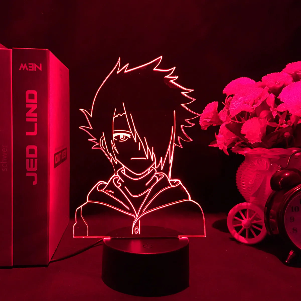 3D LED Lamp Anime Bungo Stray Dogs Night Light Ranpo Figure for Bedroom Decoration Nightlight Birthday Gift Room Decor