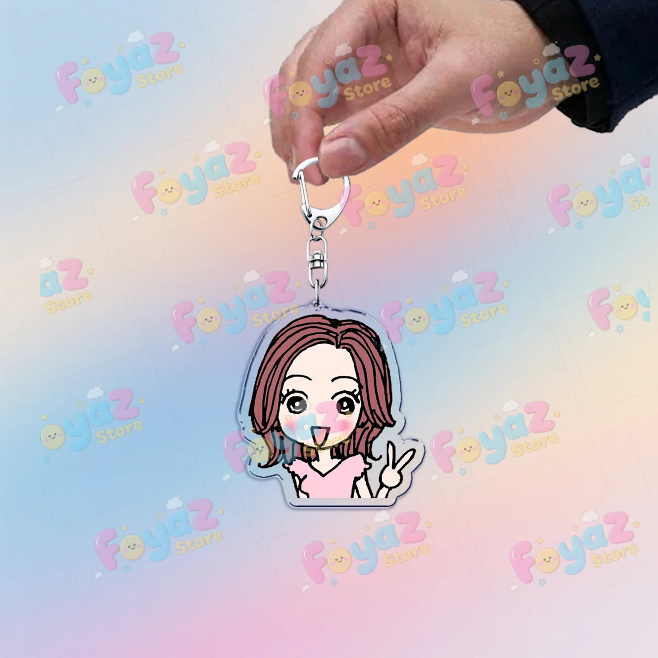 Cute Anime Nana Keychain for Accessorie Bag NANA Chibi Farming Charm Keyrings Jewelry Friends Oosaki Nan Manga Gifts