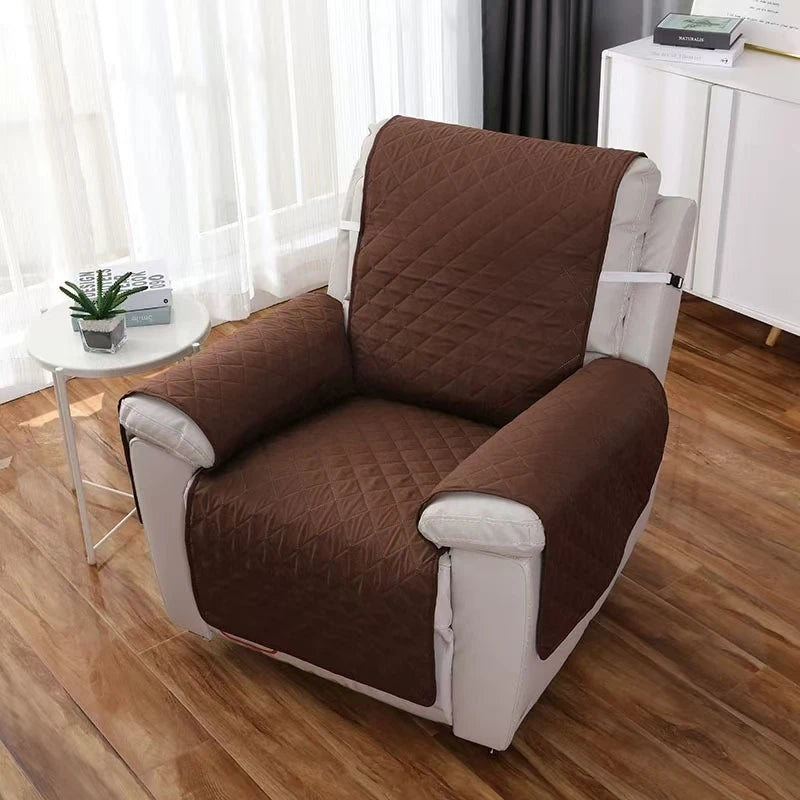Solid Color Recliner Sofa Cover Dogs Pets Kid Anti-Slip Chair Covers Anti-wear Armchair Slipcovers Furniture Protector