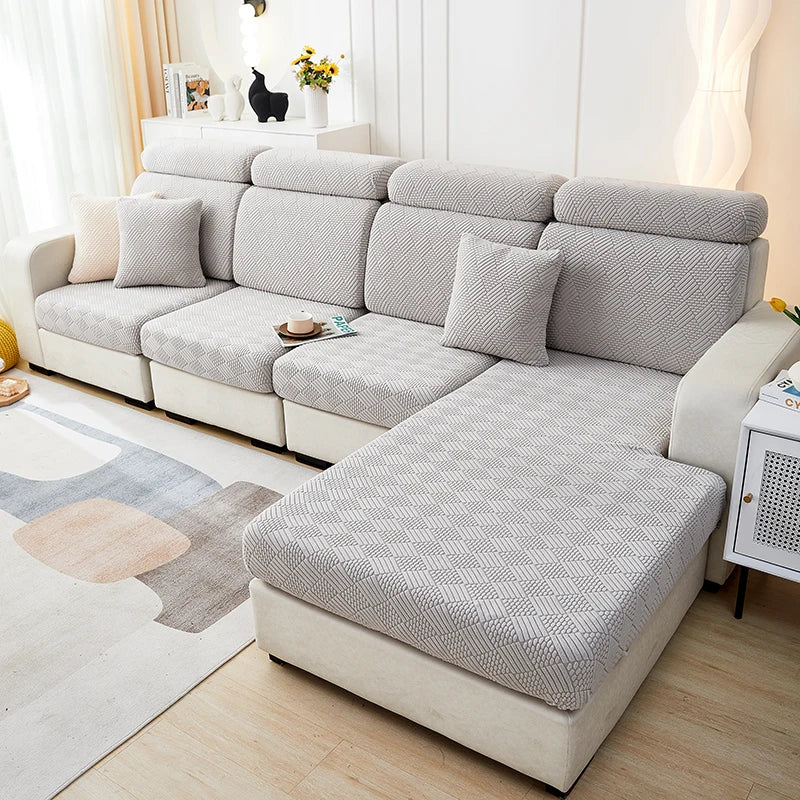 Thicken Sofa Seat Cushion Cover Jacquard Chair Cover Sofa Slipcover Stretch Adjustable Sofa Cover Pets Kids Furniture Protector