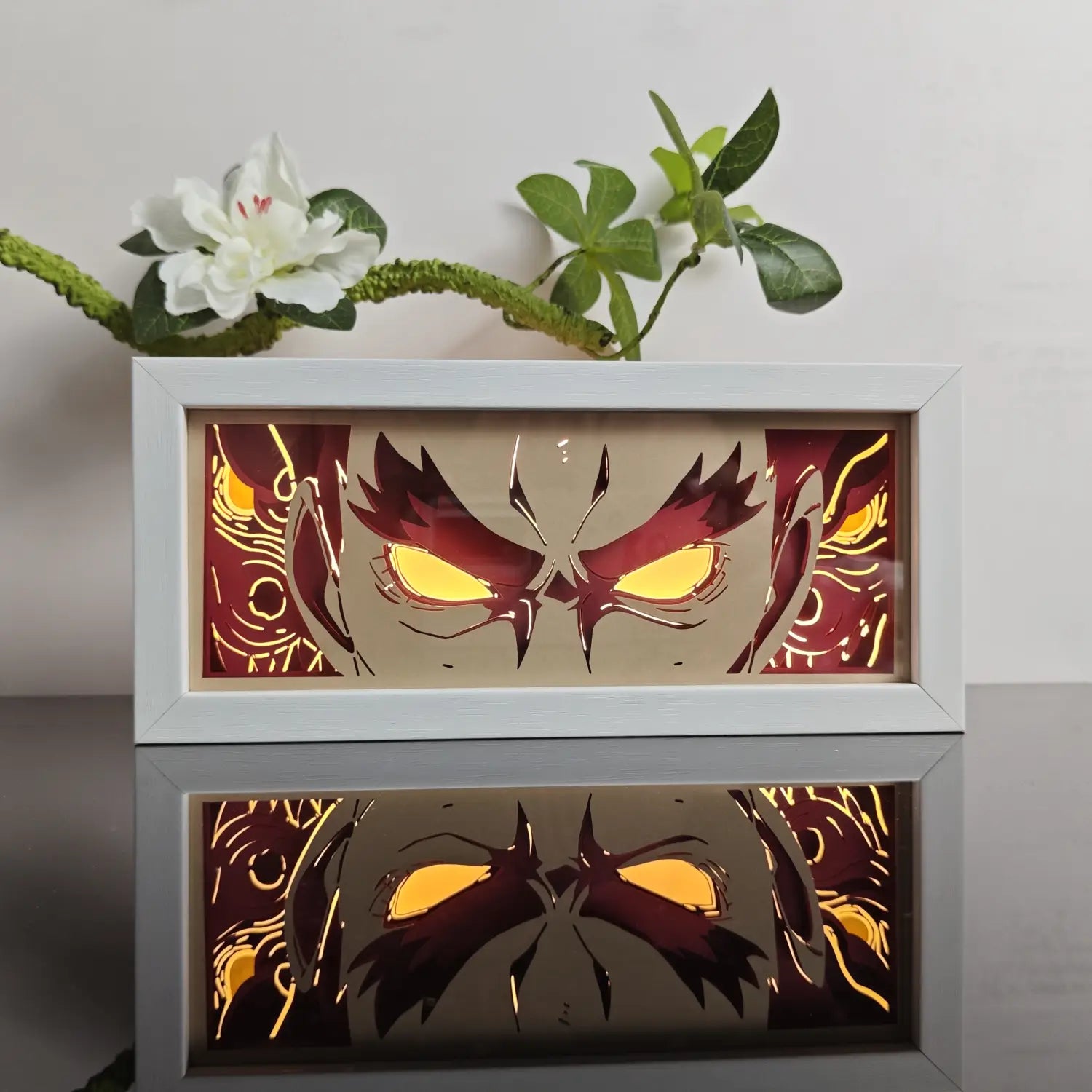 Anime Paper-Cut LED Light Box – 7-Color Remote Light