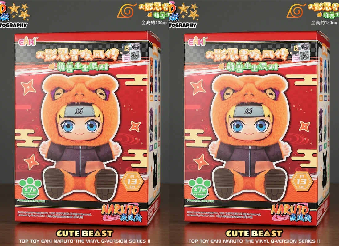 In Stock Genuine TOPTOY EAKI Naruto Sit-in Party Konohagakure San'in Jiraiya Orochimaru Tsunade Cute Plush Blind Box Toys Gifts