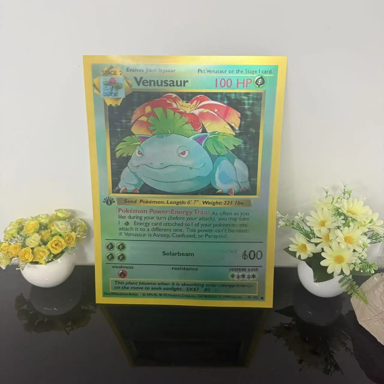 Pokemon 3D Lenticular Poster Charizard/Blastoise/Venusaur Anime Gradient Stylish Decoration Gift Collection Poster
