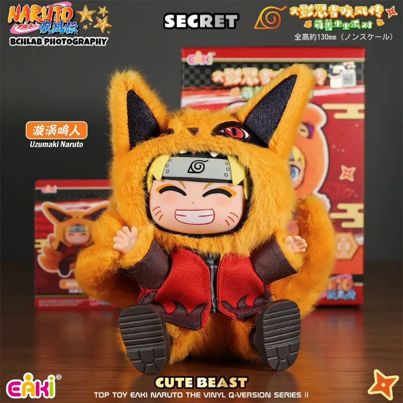 In Stock Genuine TOPTOY EAKI Naruto Sit-in Party Konohagakure San'in Jiraiya Orochimaru Tsunade Cute Plush Blind Box Toys Gifts