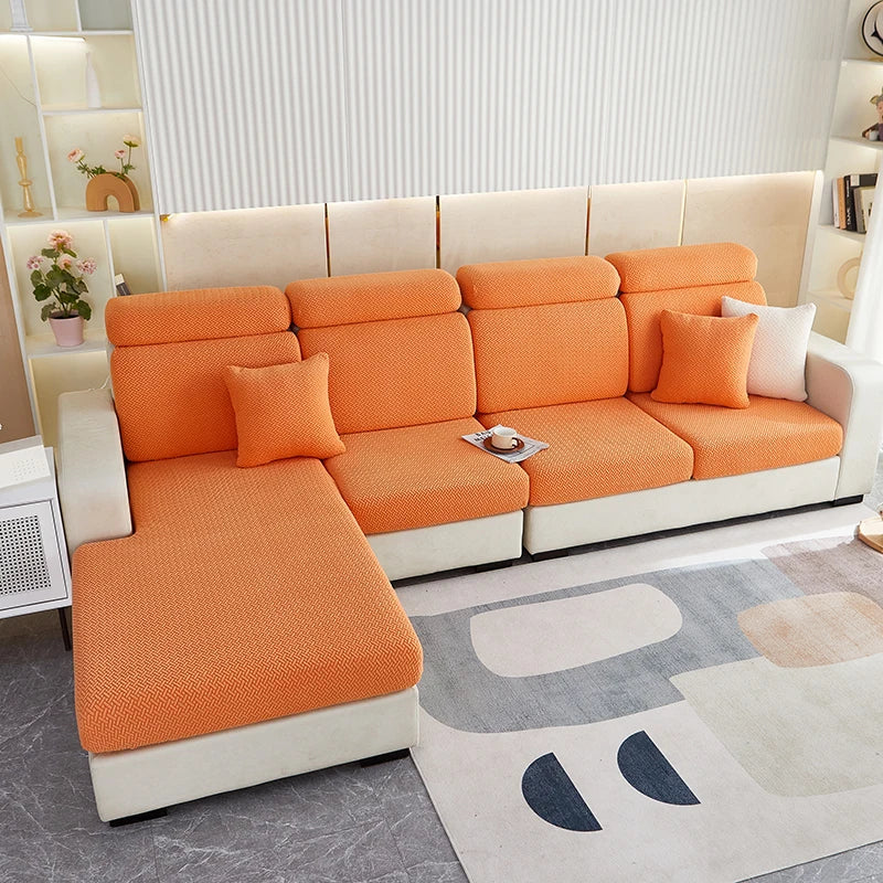 Thicken Sofa Seat Cushion Cover Jacquard Chair Cover Sofa Slipcover Stretch Adjustable Sofa Cover Pets Kids Furniture Protector