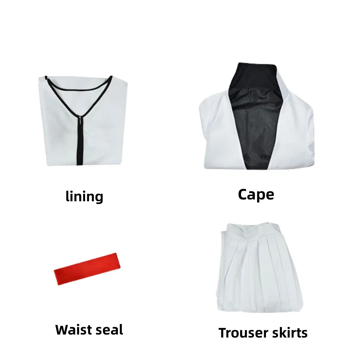 Anime Bleach Shinigami Aizen Sousuke Cosplay Costume Gotei 13 Captain Japanese White Kendo Uniform Wig Man Carnival Party Set