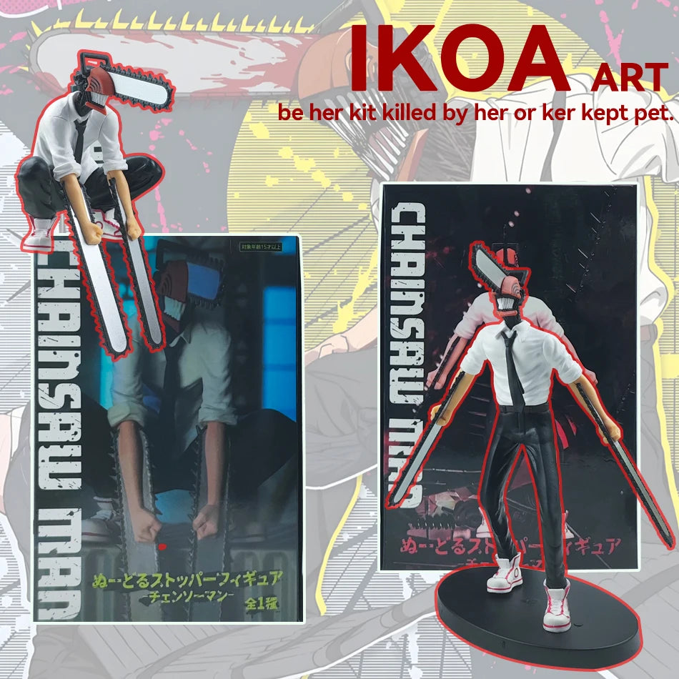 Chainsaw Man Denji Anime Figure Denji/Power Action Figure 1560 Chainsaw Man Denji Figurine Adult Collectible Model Doll Toy