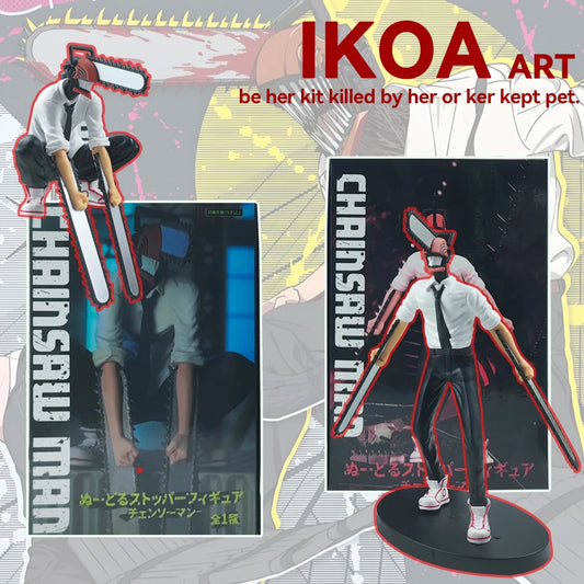 Chainsaw Man Denji Anime Figure Denji/Power Action Figure 1560 Chainsaw Man Denji Figurine Adult Collectible Model Doll Toy